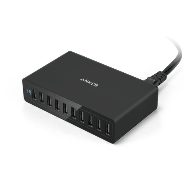 Anker PowerPort 10 (60W 10ポート USB急速充電器) 【PSE認証済 / ...