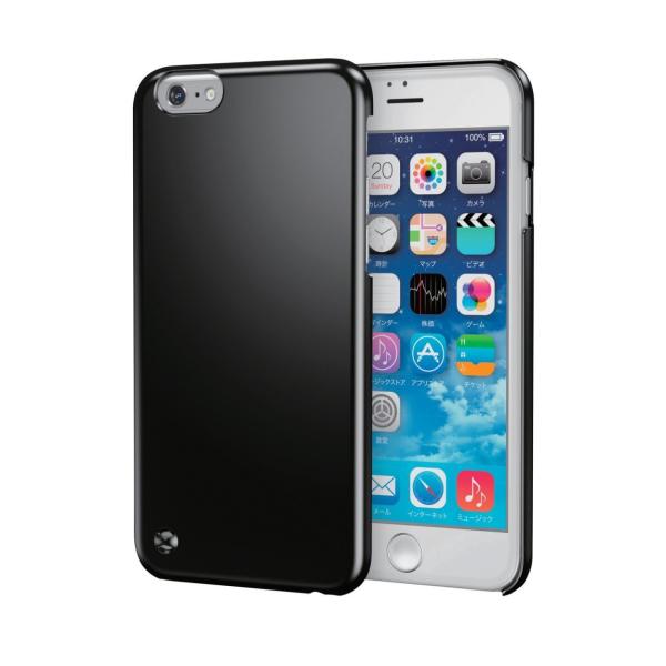 ELECOM iPhone 6s/6 対応 ケース シェルカバー ストラップ穴付 PM-A15PVS...