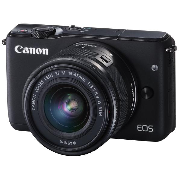 Canon ミラーレス一眼カメラ EOS M10 レンズキット(ブラック) EF-M15-45mm ...