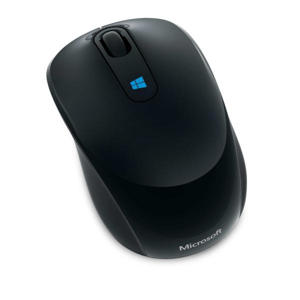 マイクロソフト マウス ワイヤレス/小型 ブラック Sculpt Mobile Mouse 43U-...