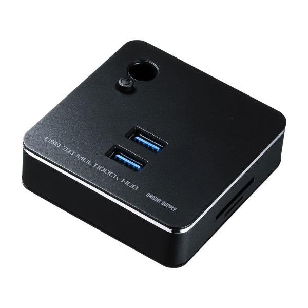 サンワサプライ LANポート付USB3.0ハブ USB-3HC201BK