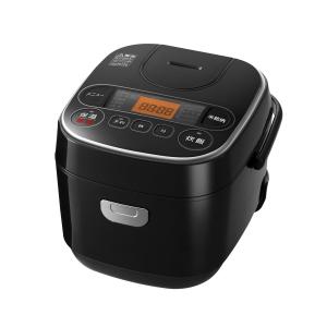 アイリスオーヤマ 炊飯器 マイコン式 3合 極厚銅釜 銘柄炊き分け機能付き ブラック Smart Basic｜kheartsupply