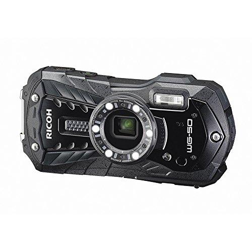 RICOH 防水デジタルカメラ RICOH WG-50 ブラック 防水14m耐ショック1.6m耐寒-...