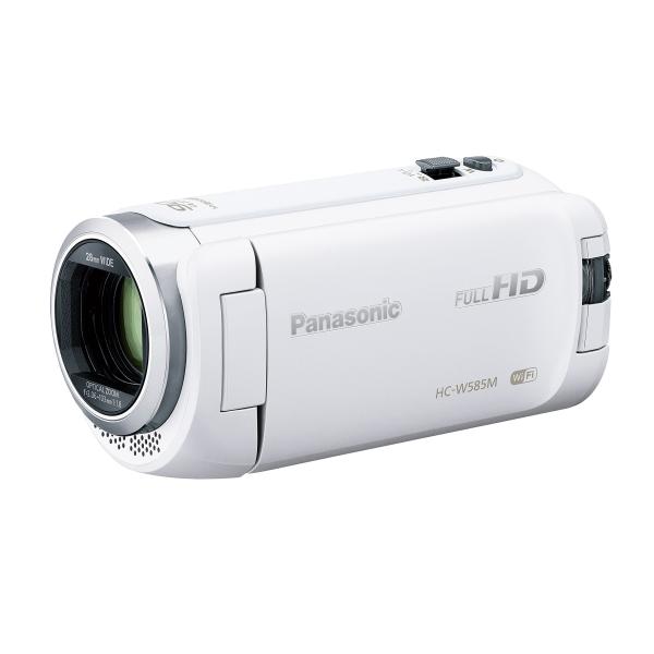 パナソニック HDビデオカメラ W585M 64GB ワイプ撮り 高倍率90倍ズーム ホワイト HC...