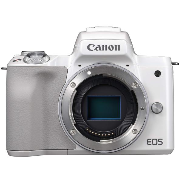 Canon ミラーレス一眼カメラ EOS Kiss M ボディー ホワイト EOSKISSMWH-B...