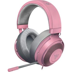 Razer Kraken Quartz Pink ゲーミングヘッドセット 3.5mm 冷却パッド P...