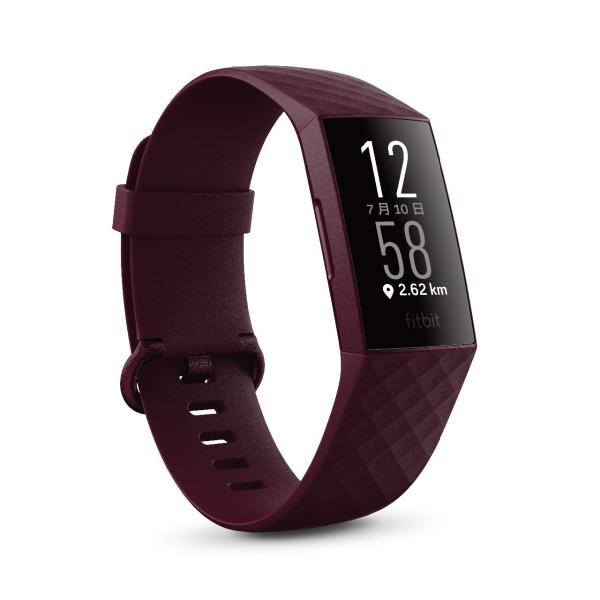 Fitbit Charge4 GPS搭載フィットネストラッカー Rosewood L/Sサイズ FB...