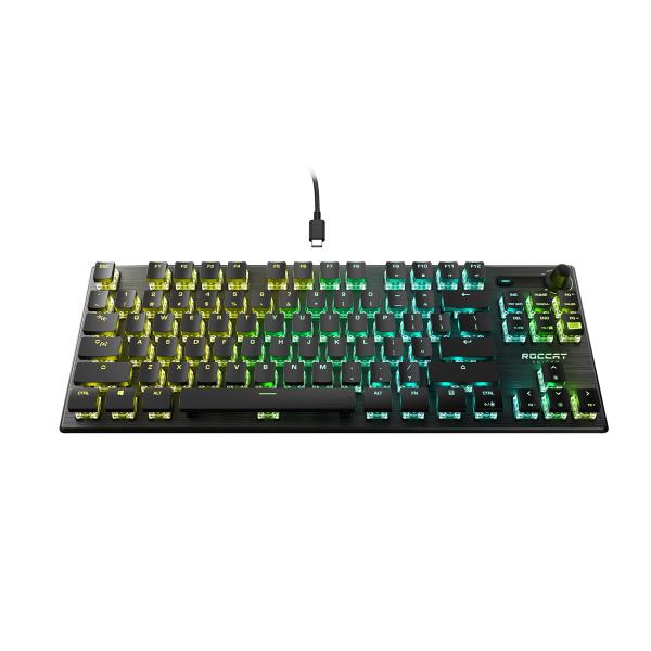 ROCCAT Vulcan TKL Pro コンパクト光学 RGB USB ゲーミングキーボード U...