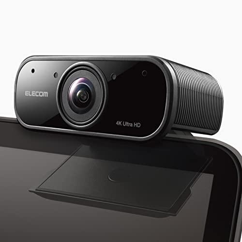 エレコム Webカメラ 4K対応 830万画素 5倍デジタルオートズーム機能 Full HD(60f...