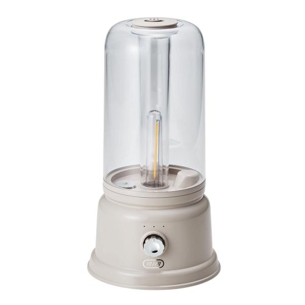 【Toffy/トフィー】 アロマランプ加湿器 HF05 (グレージュ) ランプ型 灯り 1.0L ミ...
