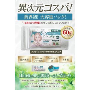 60g パフ型 ヘアファンデーション専用 詰め...の詳細画像1