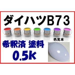 ダイハツB73　塗料　スカイブルー　ミラ イース　希釈済　カラーナンバー　カラーコード　B73