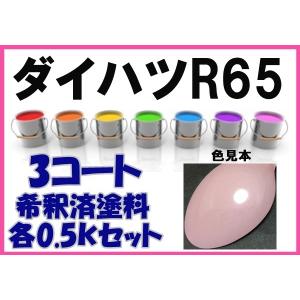 ダイハツR46 塗料 コーラルピンクメタリックオパール アトレー 希釈済