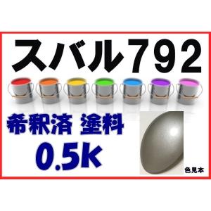 スバル792　塗料　ロイヤルシルバーM　レガシィ　希釈済　カラーナンバー　カラーコード　792｜khkikaku