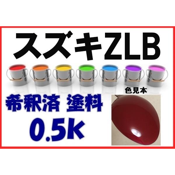 スズキZLB　塗料　フェニックスレッドP　ジムニー　希釈済　カラーナンバー　カラーコード　ZLB