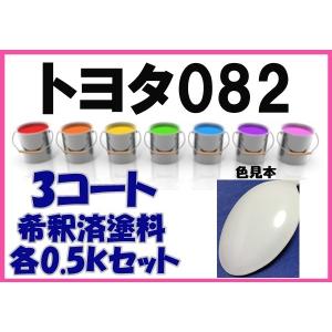 トヨタ4U1 塗料 3コート ゴールドパールクリスタルシャイン 希釈済