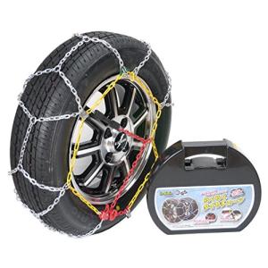 らくらくタイヤチェーン ニューレイトン リング式9mm アイスバーン 金属亀甲型