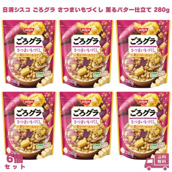 日清シスコ ごろグラ さつまいもづくし 薫るバター仕立て 280g 6個(賞味期限：2026.6.3...