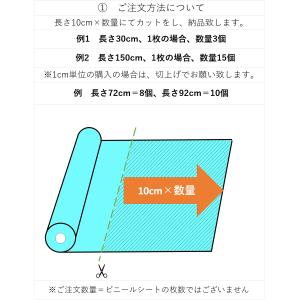 カット販売 糸入り透明ビニールシート 0.3m...の詳細画像1