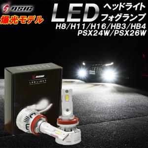 LED ヘッドライト フォグランプ ハイビーム 爆光型 24,000LM H8 H11 H16 HB3 HB4 PSX24W PSX26W 車検対応 １年保証｜ki-gift-store