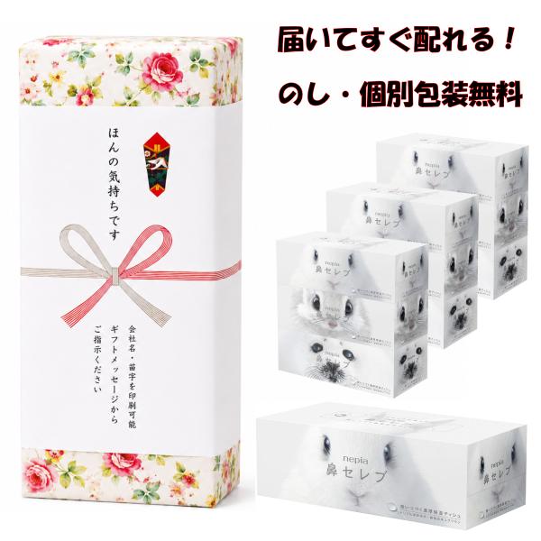 【送料込】粗品 引っ越し挨拶 10箱セット ネピア 鼻セレブ ティッシュ 200組 400枚 のし対...