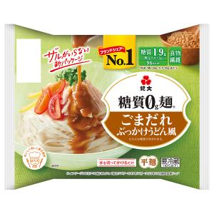 糖質０ｇ麺 ごまだれぶっかけうどん風 1ケース(6パック)｜紀文オンラインYahoo!店