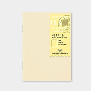 デザインフィル ミドリカンパニー Refill MD Paper Cream / パスポートサイズ リフィル MDクリーム 手帳 リフィル 替え紙パスポートサイズパスポートサイズ