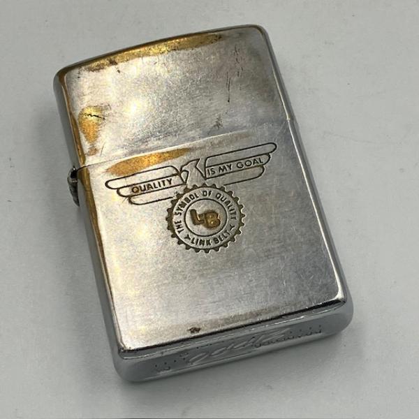 ジッポー Zippo ライター 1966年 LINK BELT リンクベルト 企業もの PAT.25...