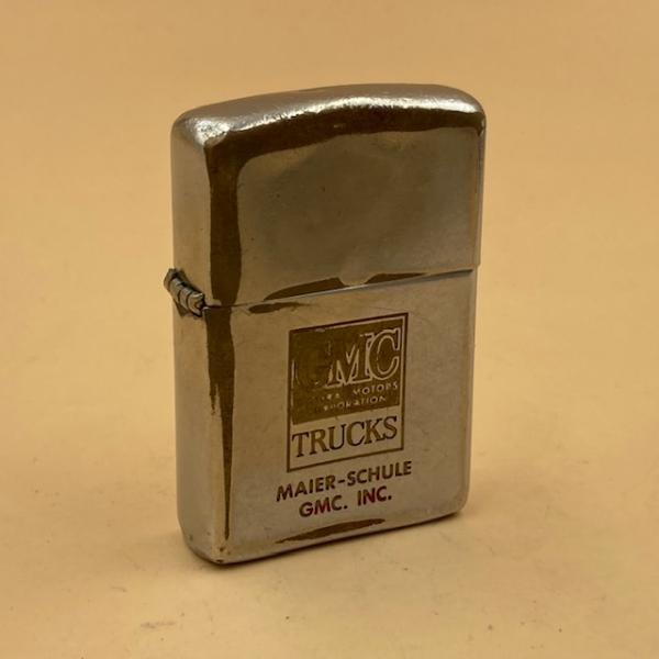 ジッポー Zippo ライター ヤレたシブい個体 1966年 GMC TRUCKS 企業もの PAT...