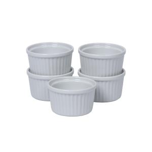 繁盛店のシェフがリピ買いしてる丈夫な食器 切立 スフレ ココット 直径8ｃｍ 5個セット