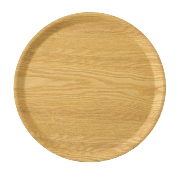 アサヒ興洋 トレー 木製 丸 ナチュラル L 直径36cm すべり止め加工 おしゃれ お盆 NC22...