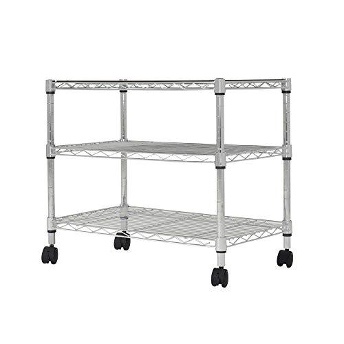 ドウシシャ ルミナス互換 システムワイヤーシェルフ 幅60 3段 スリムスチールラック 収納棚 幅5...