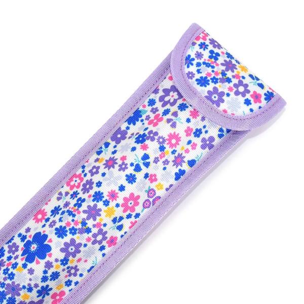 COLORFUL CANDY STYLE リコーダー&amp;定規ケース PET フラワー模様のエアリーシャ...