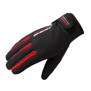 コミネ(KOMINE) バイク用 ネオプレーングローブ レッド 2XL GK-753 665 秋冬春向け 防風