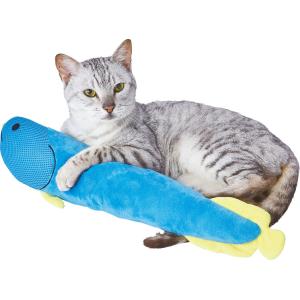 アドメイト (ADD. MATE) 猫用おもちゃ ながーいけりぐるみデンタル 歯みがきアロワナ