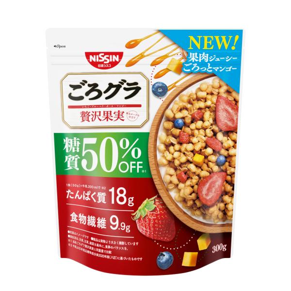 日清シスコ ごろグラ 糖質50%オフ 贅沢果実 300g