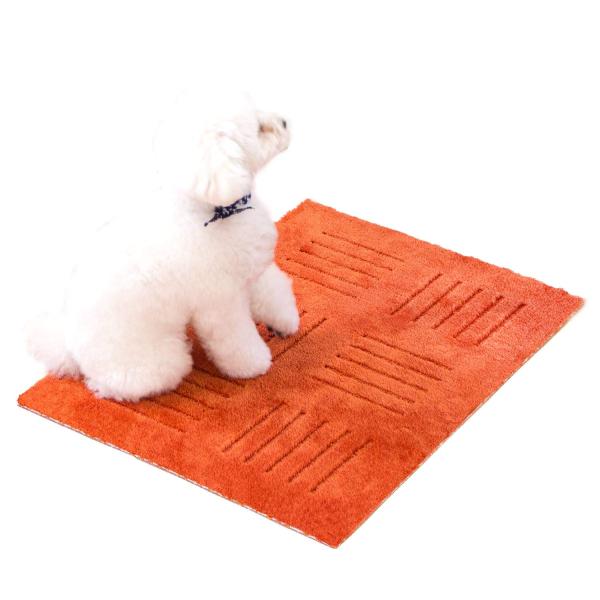 オカ タイルカーペット オレンジ 約45cm×60cm(1枚入り) ピタプラスPET (ジョイントマ...