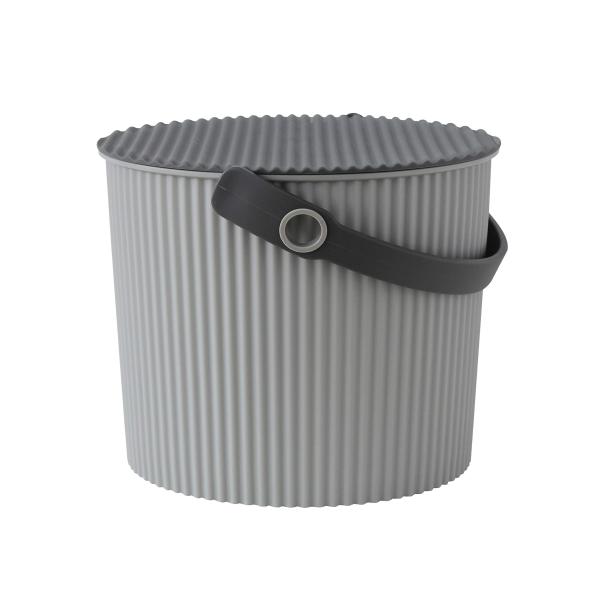 八幡化成 フタ付きバケツ オムニウッティ リュクスグレー S 8L sceltevie omniou...