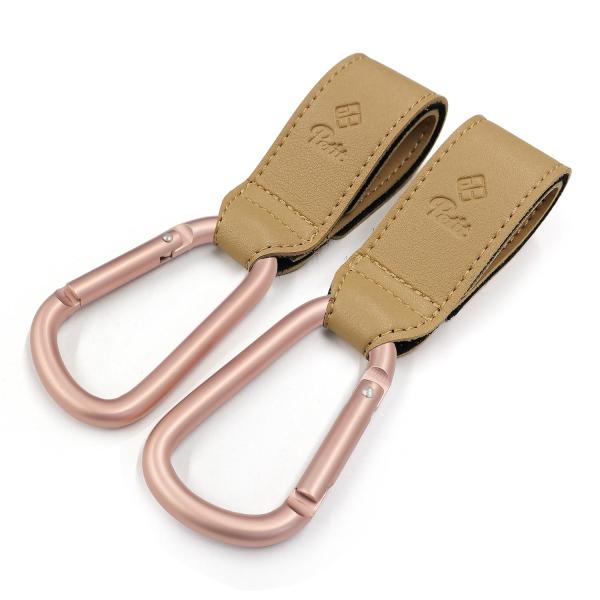 e.x.p.Petit PP カラビナフック RGマット-合皮ビスケット ベビーカー フック 大きめ...