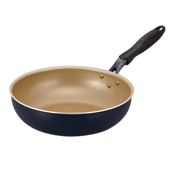 エバークック 炒め鍋 深型 28cm オール熱源対応(IH対応) 【500日保証】 こげつきにくいフ...