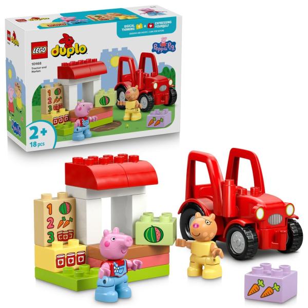 レゴ(LEGO) デュプロ ペッパピッグ トラクターでしゅっぱつ！ペッパピッグのマーケット おもちゃ...