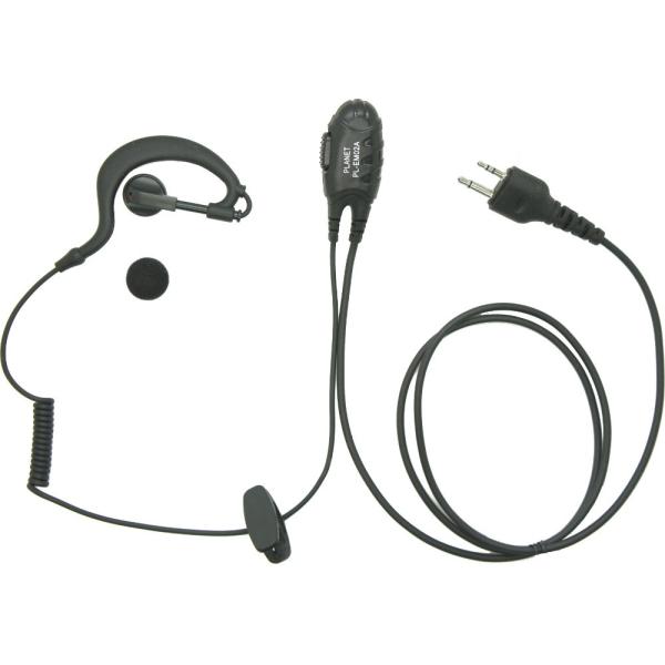 Planet Exa アルインコ 2ピン用 同時通話VOX対応PTTロック付耳掛けイヤホンマイクDJ...