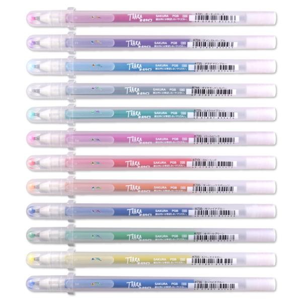サクラクレパス 水性ボールペン ボールサイン ティアラ 12色 PGB12TN-A