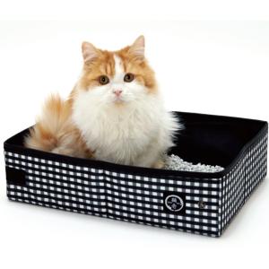猫壱（necoichi） ポータブルトイレ 簡易トイレ 防災 移動用 黒
