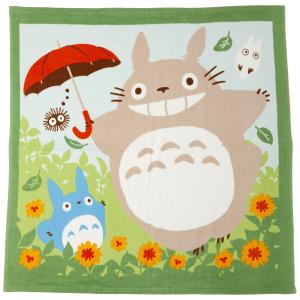 丸眞 ベビー用 湯上げタオル ジブリ となりのトトロ 90×90cm トトロと一緒に 綿100% 1085000200