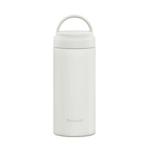 ピーコック魔法瓶工業(The-peacock) ピーコック スクリューマグボトル ホワイト 350ml 水筒 保温 保冷 取っ手付き 真空断熱 魔法