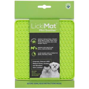 リッキーマット (LickiMat) ミニスーザー グリーン 犬猫兼用 餌入れ 食器 フードボウル 口腔ケア 早食い防止 ストレス軽減 トレーニング
