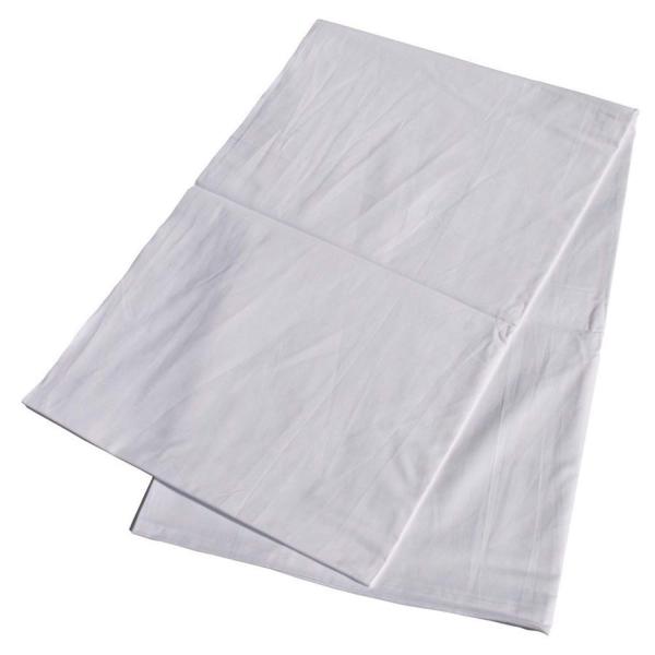 三露産業株式会社 フラットシーツ 綿100% ダブルサイズホワイト (180cm×290cm)