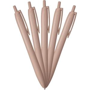 三菱鉛筆 油性ボールペン ジェットストリーム ライトタッチインク 5本パック 0.5 ソフトブラウン HSXNLS055P.SB