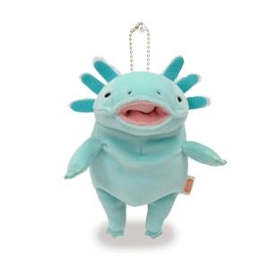 シナダグローバル もちシリーズ もちうぱ パステル ミント (mini) 7×5×14cm ぬいぐるみ ウーパールーパー アニマル MOUP-0